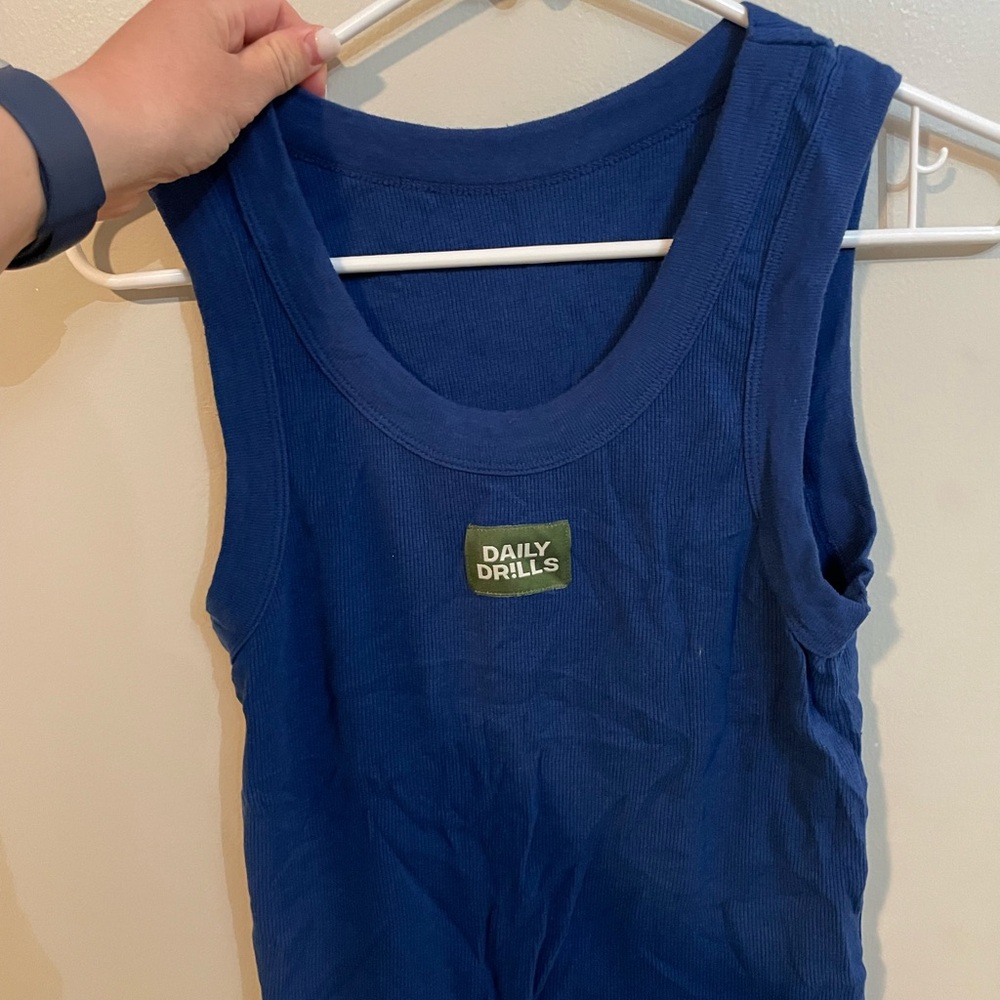 Daily Drills Blue Tank Top